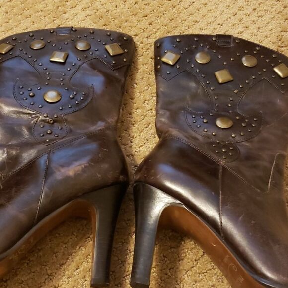 Matisse studded western leather Boots size 8 - Picture 2 of 5